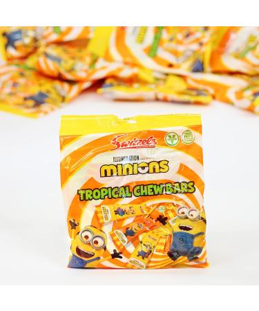 Swizzels Minions Tropical Chew Bars Vegan Chewy Sweets- Bulk Box (12 x 120g) - Buy Online on GoSupps.com