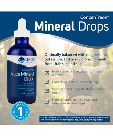 Trace Minerals Research ConcenTrace Drops | 4 fl oz - Essential Mineral Supplement - Buy Online on GoSupps.com
