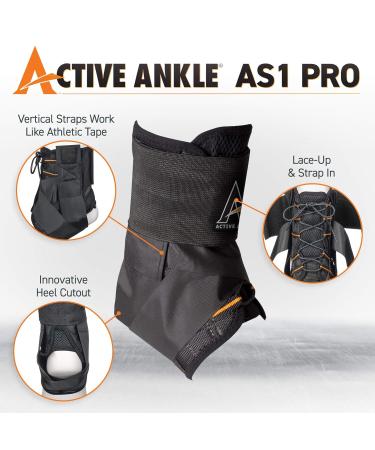 Active Ankle 329 Ankle Brace - White Compression Sleeve with Straps for Men & Women | Ideal for Sports: Volleyball Football Basketball Rugby | Sprain Support Size Small - Buy Online on GoSupps.com