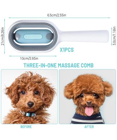4-in-1 Cat Brush with Water Tank | Darryy Multifunctional Animal Hair Removal Comb for Cleaning Massaging & Grooming - Buy Online on GoSupps.com