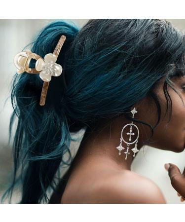 POPETPOP Grip Hair Clips Hair Claw Clamp Hair Bows Crystal Claw Barrette Hair Claw Clip Hair Claw for Thick Hair Alloy Hair Clip Hair Barrettes Jaw Clip Bobby Back of Head Resin Metal Miss - Buy Online on GoSupps.com