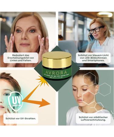  NOVA Cosmetics AVRORA anti-aging eye cream with extra protection against artificial light UV rays and air pollution - 15 ml - Buy Online on GoSupps.com