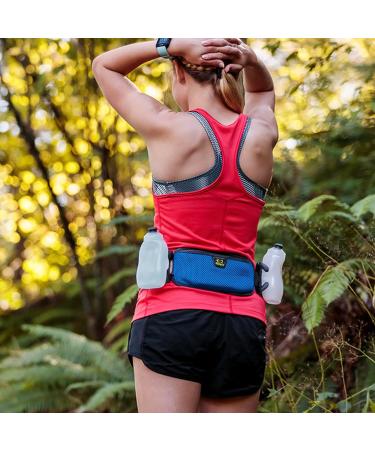 Buy Amphipod Runlite 10K Hydration Belt for 2 Bottles - 600 ml Steel/Green | International Shipping - Buy Online on GoSupps.com