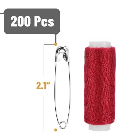 Mr. Pen Silver Safety Pins 2.1 Inches Pack of 200 - Secure Clothing and Fabric with Durable Pins - Buy Online on GoSupps.com