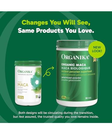 Organika Maca Certified Organic Powder- Gelatinized for High Bioavialability Hormone Balance Adaptogen to Help with Stress and Energy- 400g 400 g (Pack of 1) Powder - Buy Online on GoSupps.com