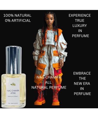 Nag Champa Attar Essential Oil Perfume 15 ml Vegan Clean Botanical Perfume Essence No Synthetics! All-Natural Alcohol-Free Cruelty-Free Phthalate-Free Paraben-Free Gluten-Free - Buy Online on GoSupps.com