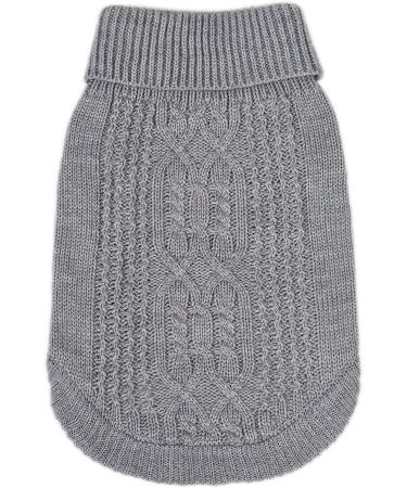 Jnancun Cat Turtleneck Sweater | Sleeveless Knitted Winter Clothes for Cats & Small Dogs - Medium Grey - Buy Online on GoSupps.com