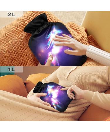 Buy 2L Star Magic Unicorn Hot Water Bottle with Cover - Pain Relief & Hand Feet Warmer for Winter - International Shipping - Buy Online on GoSupps.com