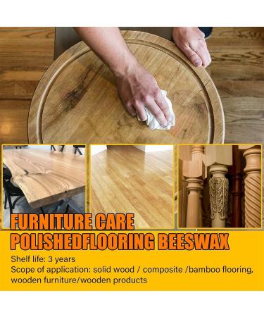 Furniture Polish Wax Wood Seasoning Beeswax | Multipurpose Wood Beeswax for Floor Tables Chairs Cabinets Anti-Dry Xiaoyaoyou Yellow C - Buy Online on GoSupps.com