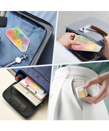 NatureTouch Weekly Pill Organizer - BPA Free 7 Day Medicine Organizer for Pills Vitamins & Supplements | Portable Rainbow Container - Buy Online on GoSupps.com