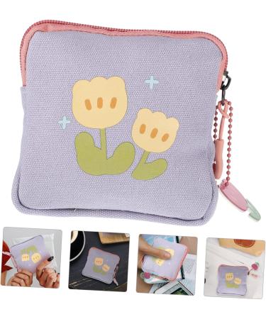 Anneome Women's Binding Storage Bag - Stylish Tampon Holder & Menstrual Tapes Organizer - Flower Pattern Portable Makeup Pocket - Buy Online on GoSupps.com