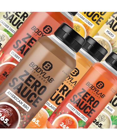BODYLAB24 Zero Sauce Aioli 265ml - Low-Calorie Fat & Sugar Reduced Dressing for Healthy Eating | Perfect for Dishes & Diets - Buy Online on GoSupps.com