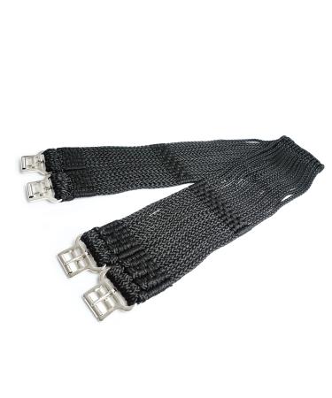 Schnure belt horse cords saddle strap size 90cm - 140cm saddle belt for optimal pressure distribution & freedom of movement (90cm black) 90cm black
