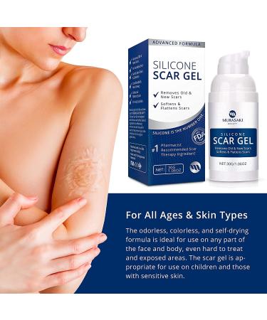 Silicone Scar Gel for C-Section, Stretch Marks, Acne & Surgery - Effective on Old & New Scars - Buy Online on GoSupps.com