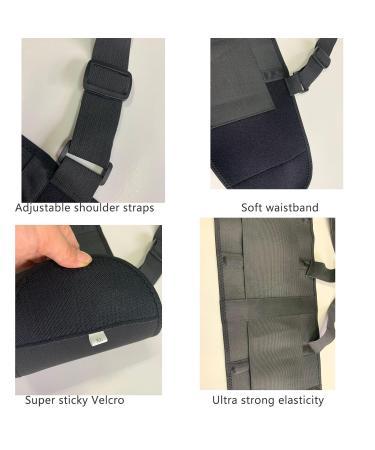 Adjustable Lumbar Back Brace Support Belt for Pain Relief & Recovery | Heavy Lifting Support - Black M - Buy Online on GoSupps.com