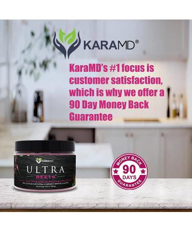 KaraMD UltraBeets | Doctor Formulated Beets Superfood Powder | Non-GMO Vegan Nitric Oxide Booster | Supports Heart Health, Circulation, and Energy | 30 Servings - Buy Online on GoSupps.com