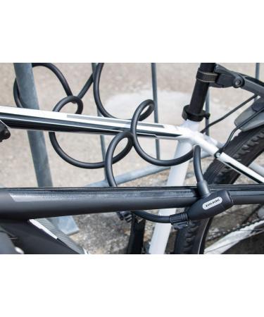 Kohlburg 200 cm Cable Lock - Keyless Bicycle & Stroller Lock with Bracket - Secure Spiral Lock with 3 Keys for International Shipping - Buy Online on GoSupps.com