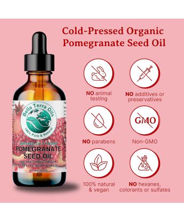 Pomegranate Seed Oil - 1 Gallon for Radiant Skin & Nourished Hair | Antioxidant-Rich Bella Terra Oils (Pack of 10 - Buy Online on GoSupps.com