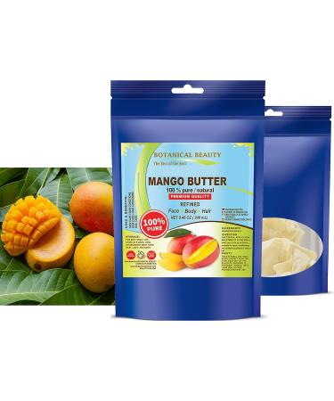 Botanical Beauty 100% Pure Mango Butter - Raw Virgin Refined Natural Skin Moisturizer (8.46 oz) for Lotions Creams & Hair Products - Global Shipping Available - Buy Online on GoSupps.com