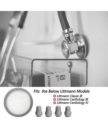 Replacement Accessories Kit for Littmann Classic 3, Cardiology 3 & 4 Stethoscope - Bell Diaphragm Cover, Eartips, & Parts - Buy Online on GoSupps.com