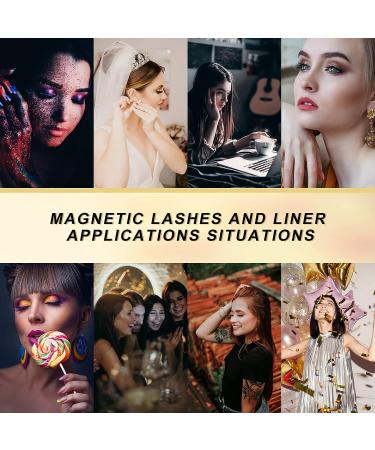 Anghie Magnetic Eyelashes Kit with Liners - 10 Pairs 3D False Lashes | Reusable, No Glue Needed | Includes Tweezers Applicator | Strong Magnetic Eyeliner (5pcs) - Buy Online on GoSupps.com