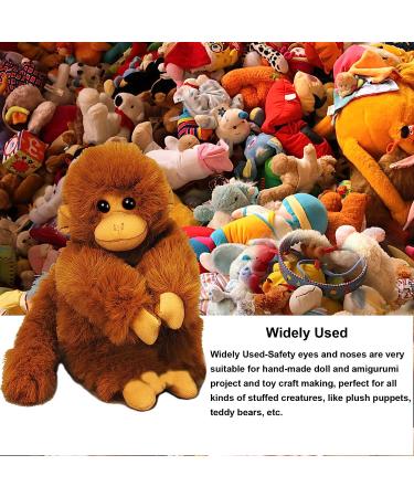 UPINS 500 Pieces Black Plastic Safety Eyes with Washers for Crochet Animal Crafts - 4 Sizes (6-12MM) - Buy Online on GoSupps.com