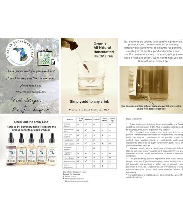 Stajcar Stoneworks Organic Shiitake Mushroom Tincture - Immune Support Extract 2oz Alcohol-Based Heart Health & Antioxidant Supplement - Buy Online on GoSupps.com