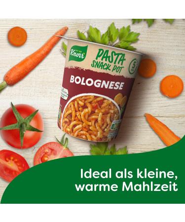 Buy Knorr Pasta Snack Pot Bolognese - Delicious Instant Noodles Ready in 5 Minutes - 8x68g | Fast International Shipping - Buy Online on GoSupps.com