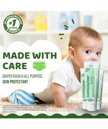 Calmoseptine Ointment 4 oz Tube (Pack of 12) - Baby Diaper Rash Cream Ointments for Butt rash Calmoseptine Ointment for heat Rashes and Itching Relief Effective Diaper Rash Cream for Adults and Kids - Buy Online on GoSupps.com