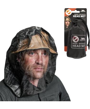 Trespass Ultra Fine Mosquito Head Net - Black ONE SIZE | Keep Bugs Away in Style - Buy Online on GoSupps.com