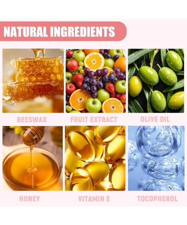 10 PCS Bee Lip Balm Honey Pot, Strawberry, Watermelon, Apple Lime, Cherry, Mint, Coconut, Aloe, Grapes & Peach Flavors, Honey Lip Balm Bulk, Moisturizing Lip Mask Overnight, Reduce Lip Lines Set A - Buy Online on GoSupps.com