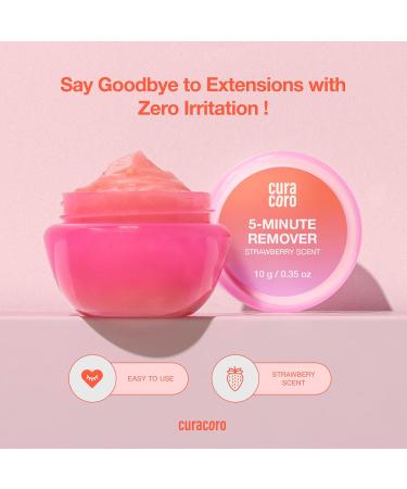 Curacoro Lash Gel Remover 10g - Professional Eyelash Extension Glue Dissolver Low Irritation Strawberry Scent - Ideal for Sensitive Skin - Buy Online on GoSupps.com
