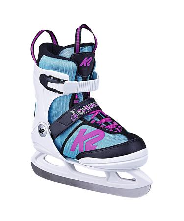 K2 Girls Juno Ice Skates L (EU: 35-40 / UK: 3-7 / US: 4-8) white - light blue