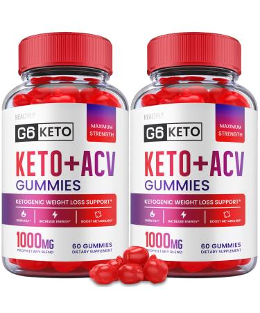 (2 Pack) G6 Keto Gummies - Official Formula Vegan - G6 Keto ACV Gummies G 6 Keto Gummies Weight Shark Loss Tank G 6 Keto ACV Gummy ss with Apple Cider Vinegar Vitamin B12 Beet Root (120 Gummies) 120 Count (Pack of 1)