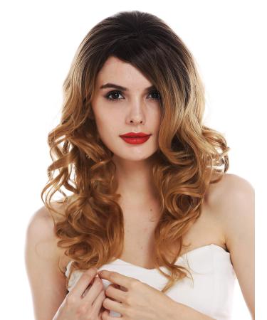 WIG ME UP - TYS-1068-6TT26 wig women's wig long curly parting ombre brown blonde mix
