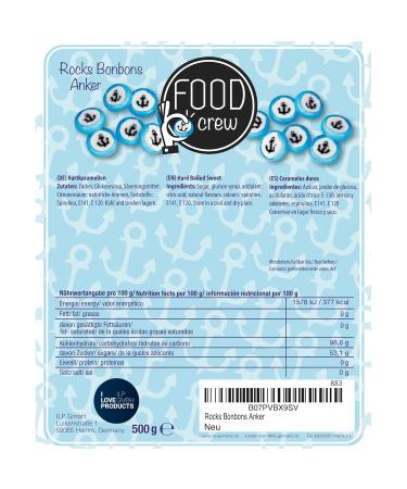 Anchor Candies 500g - Individually Packaged Rock Candy for Weddings Valentine's Day & Special Occasions - Heartbons & Happiness Bonbons - Buy Online on GoSupps.com