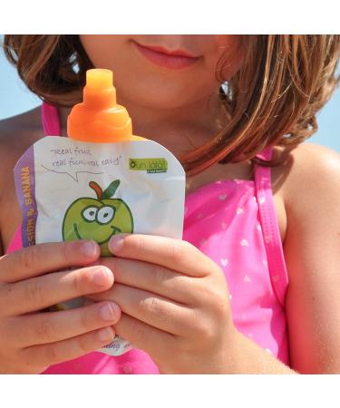 ChooMee SoftSip Food Pouch Tops | 100% Silicone | 2 CT Green Purple Swirl - Buy Online on GoSupps.com