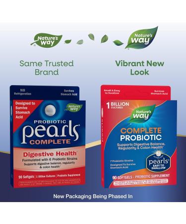 Nature's Way Probiotic Pearls Complete - 90 Softgels for Digestive Health - Buy Online on GoSupps.com