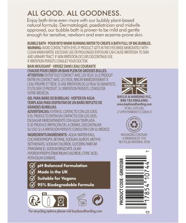 Baylis & Harding Goodness Kids Lot de 3 bains moussants naturels la lavande et la vanille 500 ml v g talien - Buy Online on GoSupps.com