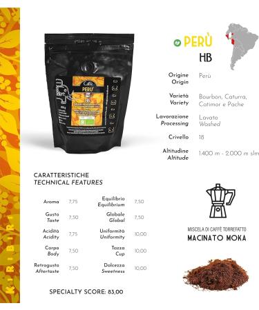 KIRIBIRI Single Origin Specialty Coffee 100% Arabica - Pack of 4 x 250g Ground for Moka - Organic Colombia Costa Rica Peru Ethiopia - Buy Online on GoSupps.com