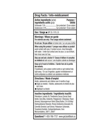 Jack Black Moisture Therapy Lip Balm SPF 25 Lemon - Buy Online on GoSupps.com