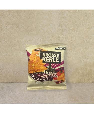 Crispy Guys Chips - Gluten-Free & Vegan Chili & Paprika Mini Bags (60 x 25g) | Home Species International Shipping - Buy Online on GoSupps.com