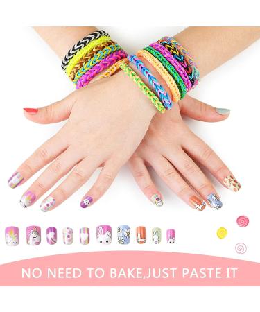 48 Pcs Girls Press On Nails Set - Cute Children Gift Nail Art Decoration (Girl Theme) - Buy Online on GoSupps.com