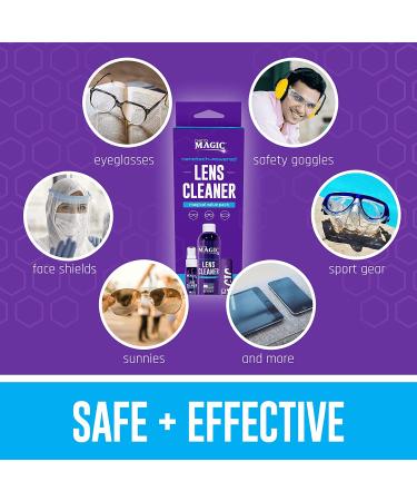 NANO MAGIC Cleaner Spray Kit - 2 Microfiber Cleaning Cloth  1oz Spray & 6oz Refill  Eyeglasses Cleaner  DSLR Cleaning Kit  Lens Cleaners for Camera  Face Shields  Sunglasses & Goggles - 7oz Value Pack - Buy Online on GoSupps.com