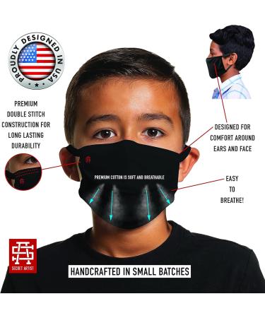 Reversible Unisex Face Mask - Washable & Reusable | X-Small to Small Fit | Charcoal Grey/Black - Buy Online on GoSupps.com