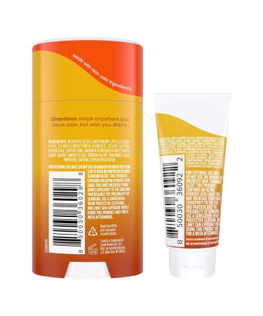 Lume Whole Body Deodorant - Invisible Cream Tube Mini and Solid Stick Bundle - 72 Hour Odor Control - Aluminum & Baking Soda Free Skin Loving (Toasted Coconut) - Buy Online on GoSupps.com