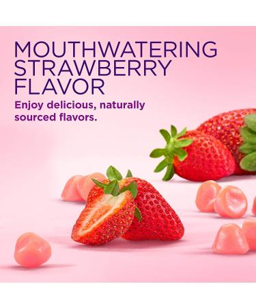 Nature's Bounty Hair Skin & Nails Gummies - 2500 mcg Strawberry Flavor, 140 Count - Buy Online on GoSupps.com