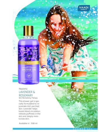 Vaadi Herbals Shower Gel Gift Set - Sulfate-Free Herbal Body Wash - Exotic Floral Gift Box (2 x 10.14 Fl.Oz) - Perfect for All Skin Types - Buy Online on GoSupps.com