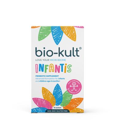 Bio-Kult Infantis - 7 Probiotic Strains and Vitamin D3 - Helps Support The Immune System of Babies Toddlers and Kids 16 Count (Pack of 1)