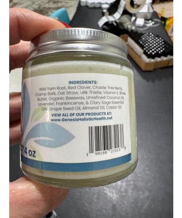 Genesis Organic Magnesium Spray Lavender 4oz + Wild Yam Root Cream - Buy Online on GoSupps.com